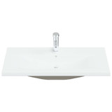 Ugradbeni umivaonik sa slavinom 91x39x18 cm keramički bijeli Ugradbeni umivaonik sa slavinom 91x39x18 cm keramički bijeli