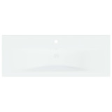 Ugradbeni umivaonik sa slavinom 101x39x18 cm keramički bijeli Ugradbeni umivaonik sa slavinom 101x39x18 cm keramički bijeli