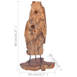 Stalak za vino za 8 boca 40 x 30 x 80 cm od masivne tikovine