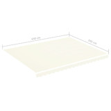 Zamjenska tkanina za tendu krem 4,5 x 3,5 m