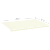 Zamjenska tkanina za tendu krem 5 x 3,5 m