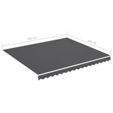 Zamjenska tkanina za tendu antracit 4 x 3,5 m