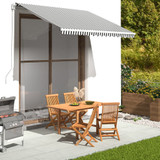 Zamjenska tkanina za tendu antracit-bijela 3 x 2,5 m