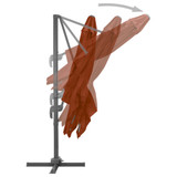 Konzolni suncobran s aluminijskom šipkom terakota 300 x 300 cm Konzolni suncobran s aluminijskom šipkom terakota 300 x 300 cm