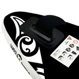 Set daske na napuhavanje za veslanje stojeći 305x76x15 cm crni