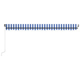 Tenda na ručno uvlačenje LED 500 x 350 cm plavo-bijela