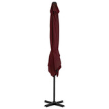 Konzolni suncobran s aluminijskom šipkom bordo 250 x 250 cm Konzolni suncobran s aluminijskom šipkom bordo 250 x 250 cm