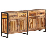 Komoda 172x35x80 cm masivno drvo bagrema s obradom od šišama Komoda 172x35x80 cm masivno drvo bagrema s obradom od šišama
