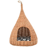 Kućica za mačke s jastukom tipi 40 x 60 cm od prirodne vrbe Kućica za mačke s jastukom tipi 40 x 60 cm od prirodne vrbe