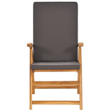 9-dijelni vrtni blagovaonski set s jastucima masivna tikovina