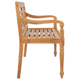Klupa Batavia s krem jastukom 120 cm od masivne tikovine Klupa Batavia s krem jastukom 120 cm od masivne tikovine