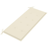 Klupa Batavia s krem jastukom 120 cm od masivne tikovine Klupa Batavia s krem jastukom 120 cm od masivne tikovine