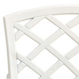 5-dijelni bistro set od lijevanog aluminija bijeli