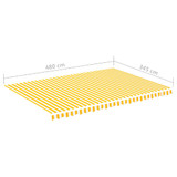 Zamjenska tkanina za tendu žuto-bijela 5 x 3,5 m