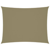 Jedro protiv sunca od tkanine Oxford pravokutno 3,5 x 4,5 m bež