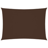 Jedro protiv sunca od tkanine Oxford pravokutno 4 x 6 m smeđe