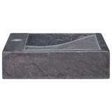 Umivaonik crni 58 x 39 x 10 cm mramorni