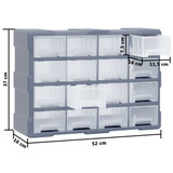 Organizator sa 16 srednjih ladica 52 x 16 x 37 cm