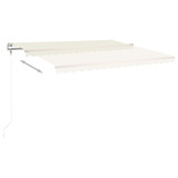 Samostojeća tenda na ručno uvlačenje 450 x 300 cm krem