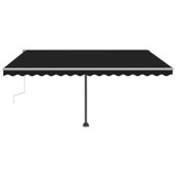 Samostojeća tenda na ručno uvlačenje 450 x 300 cm antracit