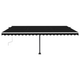Samostojeća tenda na ručno uvlačenje 500 x 300 cm antracit