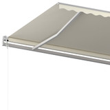 Samostojeća tenda na ručno uvlačenje 500 x 350 cm krem