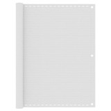 Balkonski zastor bijeli 120 x 500 cm HDPE