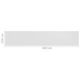Balkonski zastor bijeli 120 x 600 cm HDPE