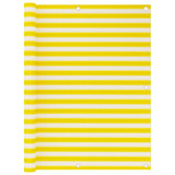 Balkonski zastor žuto-bijeli 120 x 600 cm HDPE