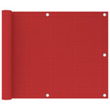 Balkonski zastor crveni 75 x 300 cm HDPE
