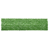 Balkonski zastor sa zelenim lišćem 400 x 100 cm