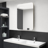 LED kupaonski ormarić s ogledalom boja hrasta 60 x 11 x 80 cm LED kupaonski ormarić s ogledalom boja hrasta 60 x 11 x 80 cm