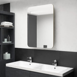 LED kupaonski ormarić s ogledalom boja hrasta 60 x 11 x 80 cm LED kupaonski ormarić s ogledalom boja hrasta 60 x 11 x 80 cm