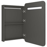 LED kupaonski ormarić s ogledalom antracit 60 x 11 x 80 cm