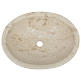 Umivaonik krem 53 x 40 x 15 cm mramorni