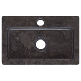 Umivaonik crni 38 x 24 x 6,5 cm mramorni