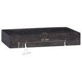 Umivaonik crni 38 x 24 x 6,5 cm mramorni
