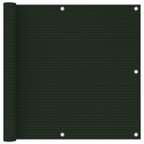 Balkonski zastor tamnozeleni 90 x 400 cm HDPE