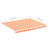 Zamjenska tkanina za tendu žuto-narančasta 3 x 2,5 m