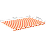 Zamjenska tkanina za tendu žuto-narančasta 5 x 3,5 m