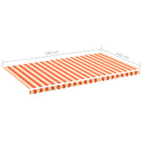 Zamjenska tkanina za tendu žuto-narančasta 6 x 3,5 m