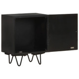 Noćni ormarić s mesingom 40 x 30 x 50 cm od masivnog drva manga