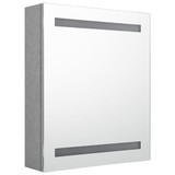 LED kupaonski ormarić s ogledalom siva boja betona 50x14x60 cm LED kupaonski ormarić s ogledalom siva boja betona 50x14x60 cm