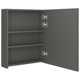LED kupaonski ormarić s ogledalom antracit 50 x 14 x 60 cm