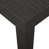 Vrtni stol antracit 79 x 65 x 72 cm plastični Vrtni stol antracit 79 x 65 x 72 cm plastični