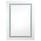LED kupaonski ormarić s ogledalom boja hrasta 50 x 13 x 70 cm
