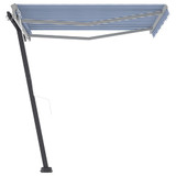 Samostojeća automatska tenda 300 x 250 cm plavo-bijela