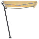Samostojeća automatska tenda 300 x 250 cm žuto-bijela