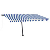 Samostojeća automatska tenda 400 x 300 cm plavo-bijela