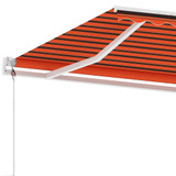 Samostojeća automatska tenda 400 x 300cm narančasto-smeđa